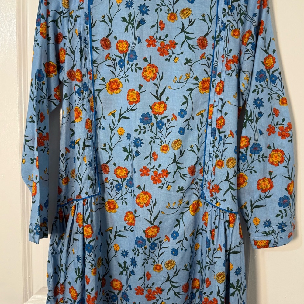 Floral Blue Top